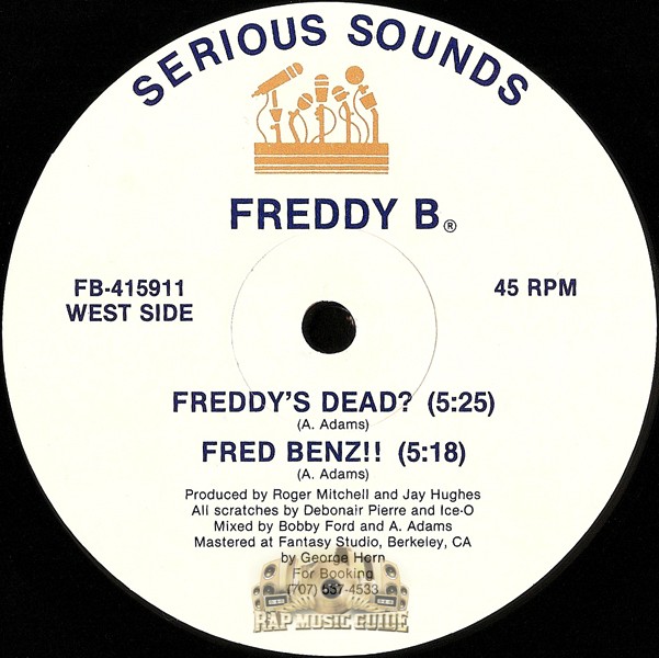 Freddy B - Freddy's Dead EP: 1st Press. Record | Rap Music Guide